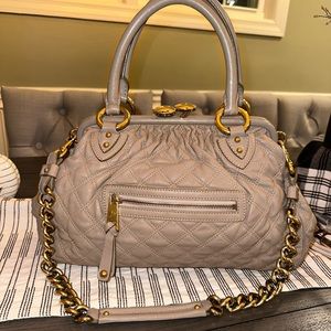 100% Authentic Marc Jacobs Quilted Leather Stam Bag W/tags